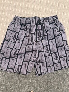 Stampd Black & Grey Photo-Frame Print Athletic Shorts